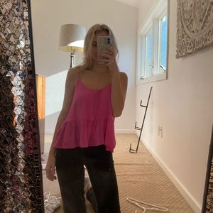 Pink top shop top